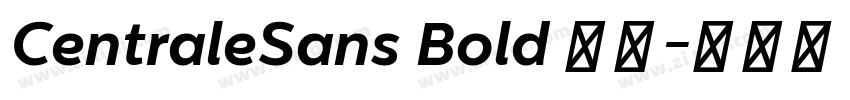 CentraleSans Bold 粗体字体转换